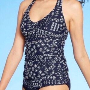 Kona Sol Tankini Halter Swim Top Women’s Medium